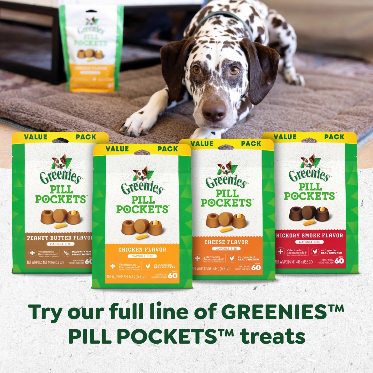 Pill Pockets for Dogs Chicken Flavor Large, Capsule Size Soft Dog Treats, 7.9 Oz, (30 Pk)